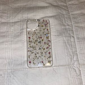 iphone 11 max pro floral clear case